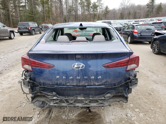 2020 Hyundai Elantra SEL with VIN 5NPD84LF9LH524756, listed as a Copart auction lot 46332265 with 69,296 mi miles and Salvage Title. Bid and sale history available at carsss.com. Image 6.