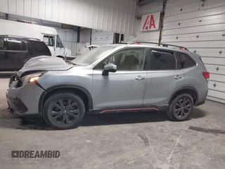 2023 Subaru Forester Sport with VIN JF2SKAJC8PH498107, listed as a IAAI auction lot 41401633 with 19,438 mi miles. Bid and sale history available at carsss.com. Image 14.
