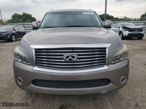 2014 Infiniti QX80 with VIN JN8AZ2NFXE9555841, listed as a Copart auction lot 67685464 with 0 miles and Clean Title. Bid and sale history available at carsss.com. Image 5.