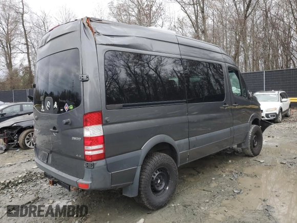 2018 Mercedes-Benz Sprinter with VIN WDZFE7CD8JP642591, listed as a Copart auction lot 82630064 with Not Provided miles and Salvage Title. Bid and sale history available at DreamBid. Image 3.