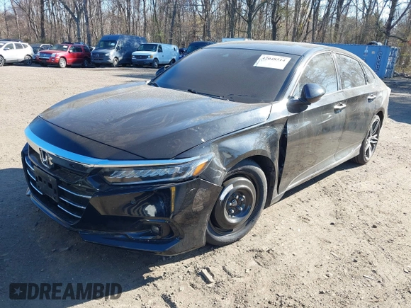 2021 Honda Accord Touring with VIN 1HGCV2F91MA022025, listed as a IAAI auction lot 42048514 with 47,630 mi miles and . Bid and sale history available at DreamBid. Image 17.