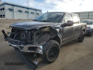 2018 Ford F-150 XL with VIN 1FTEW1EP0JKE59776, listed as a Copart auction lot 46845825 with 107,567 mi miles and Salvage Title. Bid and sale history available at carsss.com. Image 1.
