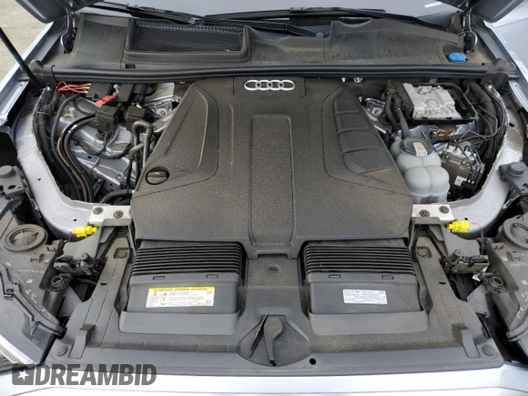 2020 Audi Q7 Premium with VIN WA1AJAF70LD008733, listed as a Copart auction lot 53377775 with 62,285 mi miles and Salvage title. Bid and sale history available at DreamBid. Image 14.