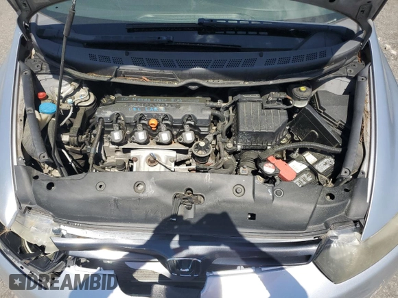 2008 Honda Civic Cpe LX with VIN 2HGFG12668H533850, listed as a Copart auction lot 53074755 with 106,093 mi miles and Salvage Title. Bid and sale history available at carsss.com. Image 11.