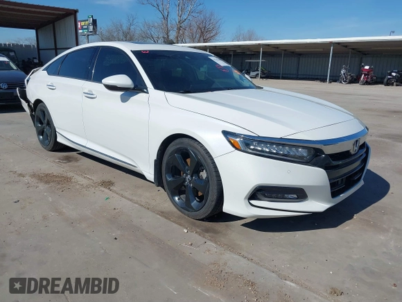 2018 Honda Accord Touring z VIN 1HGCV1F96JA144076, wystawiony jako IAAI lot #41561688 z przebiegiem 125 539 mil mil oraz . Historia ofert i sprzedaży dostępna na DreamBid. Obrazek 1.