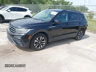 2024 Volkswagen Tiguan S with VIN 3VVRB7AX4RM201384, listed as a IAAI auction lot 42401212 with 11,986 mi miles and . Bid and sale history available at DreamBid. Image 2.