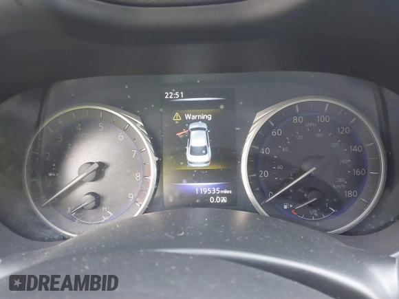 2015 Infiniti Q50 Premium with VIN JN1BV7AP5FM336231, listed as a IAAI auction lot 41654477 with 119,535 mi miles. Bid and sale history available at carsss.com. Image 7.