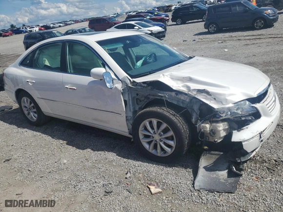 2007 Hyundai Azera SE with VIN KMHFC46F57A208265, listed as a Copart auction lot 61938234 with 95,419 mi miles and Salvage Title. Bid and sale history available at carsss.com. Image 4.