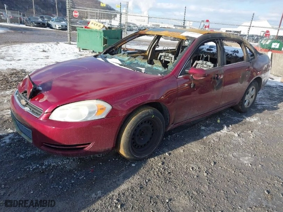 2008 Chevrolet Impala LT with VIN 2G1WT58K381335346, listed as a IAAI auction lot 41380095 with 0 mi miles. Bid and sale history available at carsss.com. Image 2.