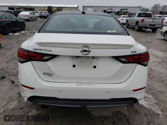 2022 Nissan Sentra SR with VIN 3N1AB8DV3NY285294, listed as a Copart auction lot 45751725 with 45,356 mi miles and Salvage Title. Bid and sale history available at carsss.com. Image 6.