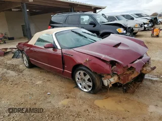 2004 Ford Thunderbird Deluxe with VIN 1FAHP60A24Y104125, listed as a Copart auction lot 81853254 with 30,201 mi miles and Salvage Title. Bid and sale history available at DreamBid. Image 4.