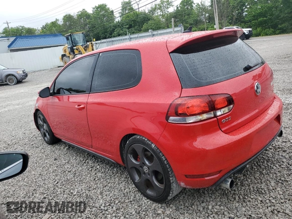 2010 Volkswagen Golf GTI with VIN WVWEV7AJ6AW077669, listed as a Copart auction lot 58871525 with Not provided miles and Clean title. Bid and sale history available at DreamBid. Image 2.
