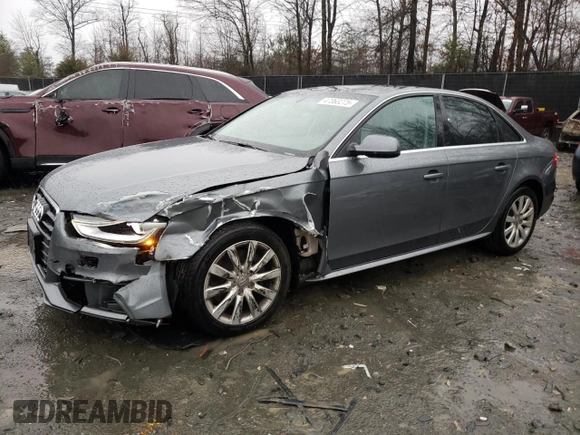 2015 Audi A4 Premium with VIN WAUBFAFL9FN003793, listed as a Copart auction lot 47063275 with 126,123 mi miles and Salvage Title. Bid and sale history available at carsss.com. Image 1.