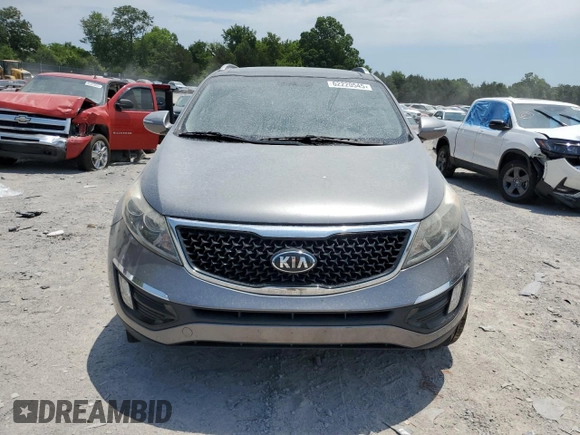 2016 Kia Sportage EX with VIN KNDPC3AC0G7853676, listed as a Copart auction lot 62220545 with 60,385 mi miles and Salvage title. Bid and sale history available at DreamBid. Image 5.