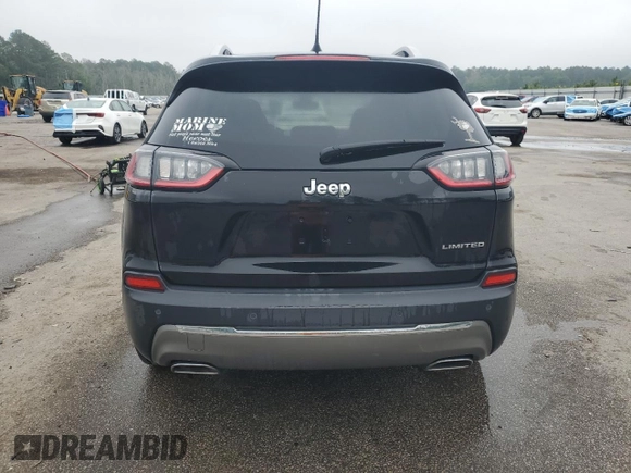 2019 Jeep Cherokee Limited with VIN 1C4PJLDX2KD308318, listed as a Copart auction lot 58499565 with 50,442 mi miles and Salvage title. Bid and sale history available at DreamBid. Image 6.