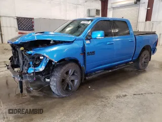 2018 Ram 1500 Sport z VIN 1C6RR7MT6JS193603, wystawiony jako Copart lot #50884455 z przebiegiem 143 484 mil mil oraz Szkoda całkowita • Salvage title. Historia ofert i sprzedaży dostępna na DreamBid. Obrazek 1.