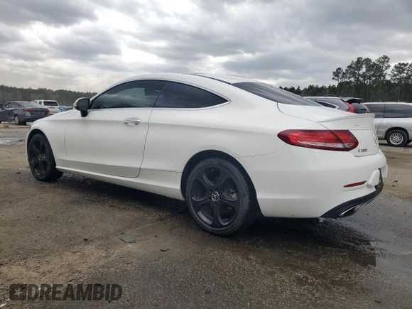 2017 Mercedes-Benz C 300 with VIN WDDWJ4JB5HF353525, listed as a Copart auction lot 49884705 with 53,840 mi miles and Salvage Title. Bid and sale history available at carsss.com. Image 2.