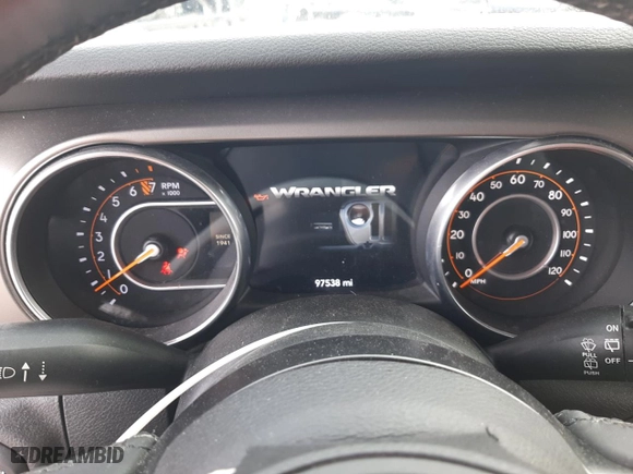 2018 Jeep Wrangler Unlimited Sport S with VIN 1C4HJXDG9JW135668, listed as a Copart auction lot 45113785 with 97,538 mi miles and Salvage Title. Bid and sale history available at carsss.com. Image 9.