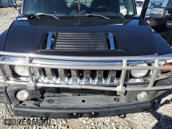 2005 Hummer H2 SUV with VIN 5GRGN23U05H123413, listed as a Copart auction lot 80145634 with 0 mi miles and Salvage Title. Bid and sale history available at carsss.com. Image 11.