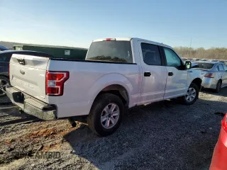 2019 Ford F-150 XL with VIN 1FTEW1CP7KFB76563, listed as a Copart auction lot 50186105 with 84,375 mi miles and Salvage Title. Bid and sale history available at carsss.com. Image 3.