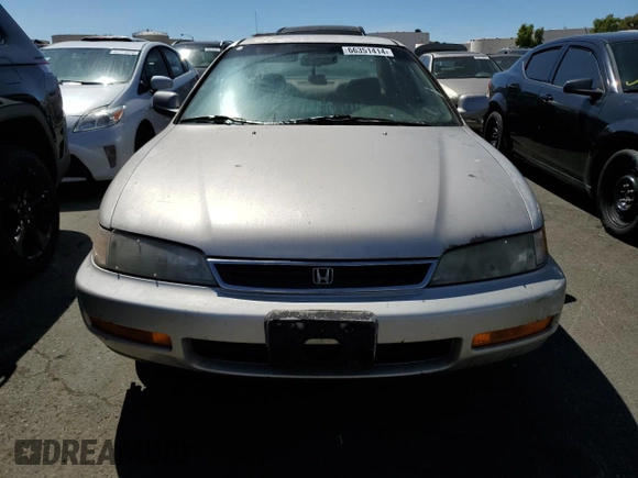 1997 Honda Accord Value with VIN 1HGCD5683VA171467, listed as a Copart auction lot 66351414 with 350,770 mi miles and Salvage Title. Bid and sale history available at carsss.com. Image 5.