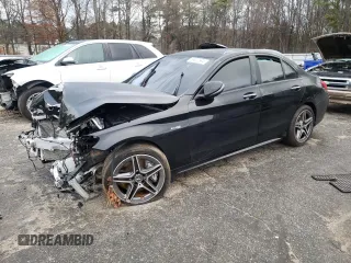 2020 Mercedes-Benz C 43 AMG with VIN W1KWF6EB2LR595722, listed as a Copart auction lot 86822694 with Not Provided miles and Salvage Title. Bid and sale history available at carsss.com. Image 1.