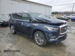 2021 Infiniti QX80 SENSORY with VIN JN8AZ2BC1M9476079, listed as a Copart auction lot 45186345 with 60,368 mi miles and Salvage Title. Bid and sale history available at carsss.com. Image 4.