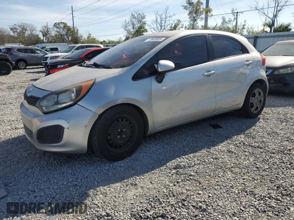2014 Kia Rio LX with VIN KNADM5A30E6367851, listed as a Copart auction lot 84300514 with 181,083 mi miles and Clean Title. Bid and sale history available at carsss.com. Image 1.