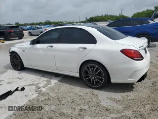 2019 Mercedes-Benz C 43 AMG with VIN 55SWF6EB9KU289078, listed as a Copart auction lot 61717885 with 64,168 mi miles and Salvage title. Bid and sale history available at DreamBid. Image 2.