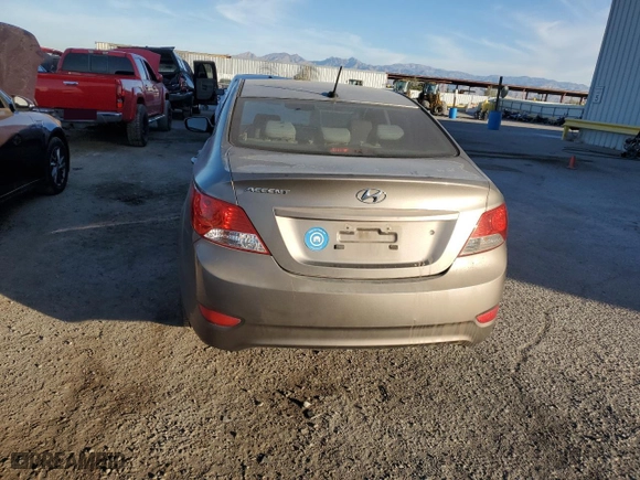 2013 Hyundai Accent GLS with VIN KMHCT4AEXDU559457, listed as a Copart auction lot 85445574 with 172,401 mi miles and Salvage Title. Bid and sale history available at carsss.com. Image 6.
