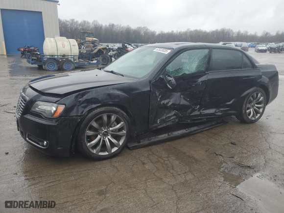 2014 Chrysler 300 with VIN 2C3CCABT9EH257893, listed as a Copart auction lot 52533035 with 97,646 mi miles and Salvage Title. Bid and sale history available at carsss.com. Image 1.