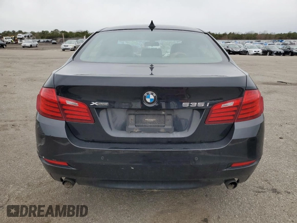 2014 BMW 5 Series 535i xDrive with VIN WBA5B3C57ED534912, listed as a Copart auction lot 80182374 with 134,604 mi miles and Non Repairable. Bid and sale history available at carsss.com. Image 6.