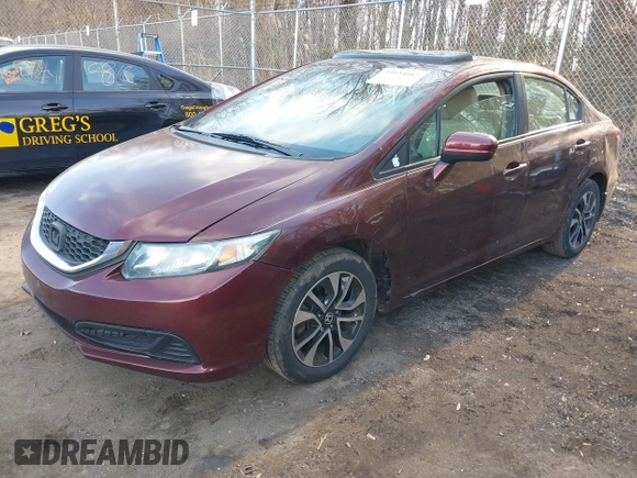 2014 Honda Civic Sedan EX with VIN 19XFB2F80EE249233, listed as a IAAI auction lot 41654087 with 119,126 mi miles. Bid and sale history available at carsss.com. Image 17.