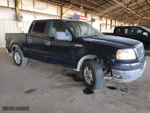 2005 Ford F-150 XLT with VIN 1FTRW12W45KB57166, listed as a Copart auction lot 50156715 with 204,232 mi miles and Salvage Title. Bid and sale history available at carsss.com. Image 4.