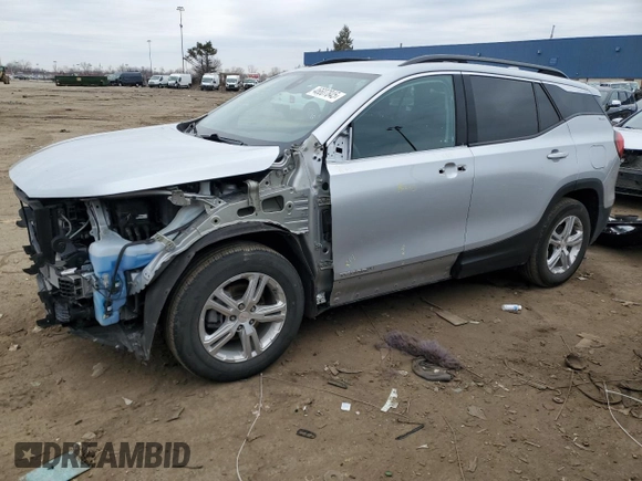 2020 GMC Terrain SLE with VIN 3GKALMEV1LL294768, listed as a Copart auction lot 46607845 with 51,230 mi miles and Salvage Title. Bid and sale history available at DreamBid. Image 1.