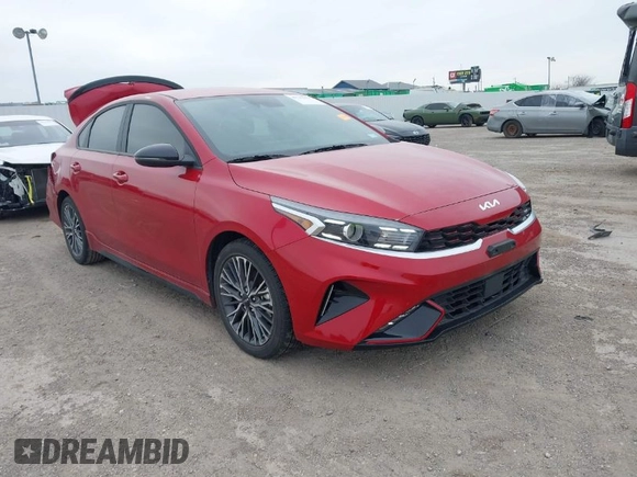 2024 Kia Forte GT-Line with VIN 3KPF54AD8RE800716, listed as a IAAI auction lot 41743373 with 9,667 mi miles. Bid and sale history available at carsss.com. Image 1.