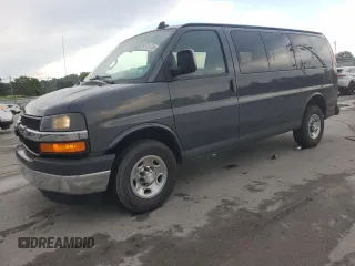 2017 Chevrolet Express Passenger LT with VIN 1GAWGFFF8H1244398, listed as a Copart auction lot 62751535 with 127,556 mi miles and Salvage title. Bid and sale history available at DreamBid. Image 1.