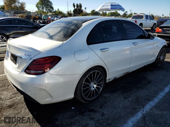 2018 Mercedes-Benz C 43 AMG with VIN 55SWF6EB9JU240378, listed as a Copart auction lot 82298494 with 79,513 mi miles and Salvage Title. Bid and sale history available at carsss.com. Image 3.