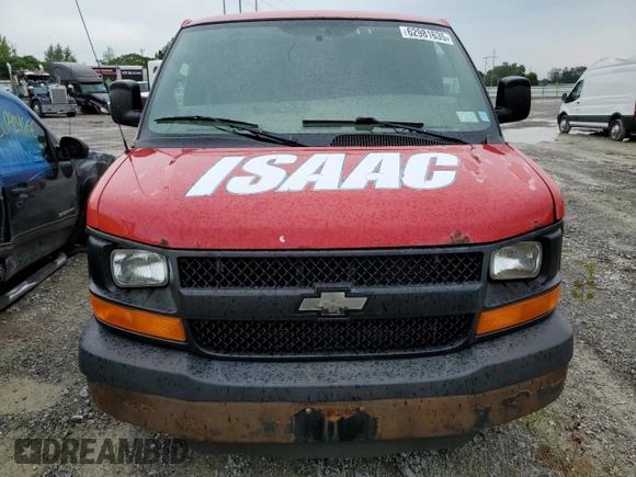 2010 Chevrolet Express Cargo with VIN 1GCZGFBA4A1136638, listed as a Copart auction lot 62981635 with 171,436 mi miles and Clean title. Bid and sale history available at DreamBid. Image 5.