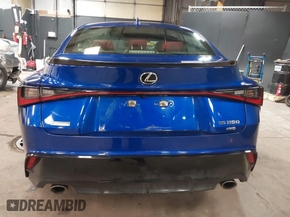 2021 Lexus IS 350 F Sport with VIN JTHGZ1E29M5019478, listed as a IAAI auction lot 41876082 with 49,224 mi miles and . Bid and sale history available at DreamBid. Image 16.