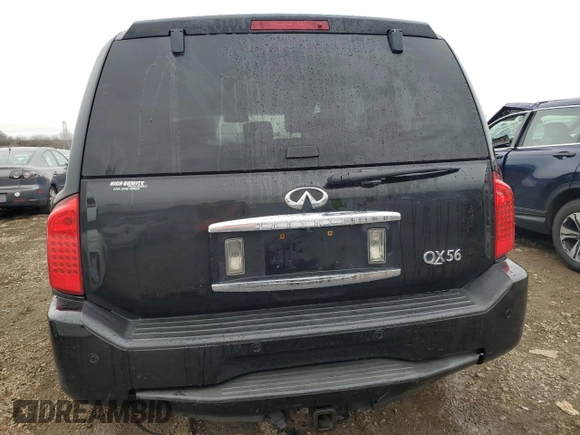 2008 Infiniti QX56 with VIN 5N3AA08C88N900677, listed as a Copart auction lot 82395124 with 211,085 mi miles and Salvage Title. Bid and sale history available at carsss.com. Image 6.