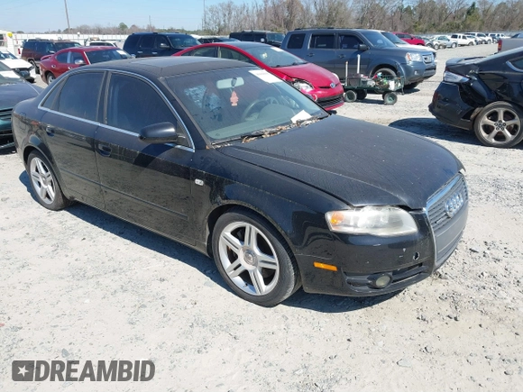 2005 Audi A4 2.0T with VIN WAUDF68E45A521904, listed as a IAAI auction lot 41668009 with 140,344 mi miles. Bid and sale history available at carsss.com. Image 1.