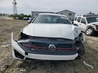 2024 Volkswagen Jetta 40th Anniversary Edition with VIN 3VW9T7BU7RM006621, listed as a Copart auction lot 58410695 with 16,412 mi miles and Salvage title. Bid and sale history available at DreamBid. Image 5.