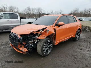 2023 Audi Q3 S line Premium Plus with VIN WA1EECF39P1017291, listed as a Copart auction lot 46869725 with 42,122 mi miles and Salvage Title. Bid and sale history available at carsss.com. Image 1.