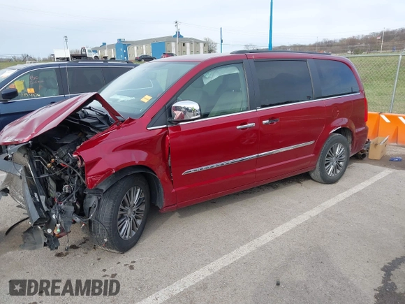 2014 Chrysler Town & Country Touring-L with VIN 2C4RC1CGXER165421, listed as a IAAI auction lot 41866846 with 53,303 mi miles. Bid and sale history available at carsss.com. Image 19.