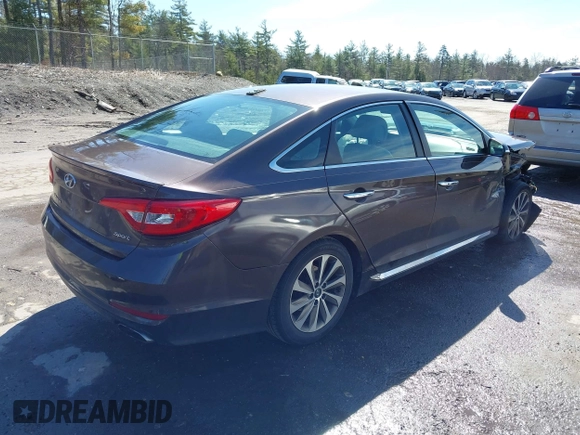 2016 Hyundai Sonata Sport with VIN 5NPE34AF0GH354301, listed as a IAAI auction lot 42022539 with 130,562 mi miles and . Bid and sale history available at DreamBid. Image 4.