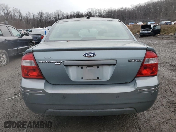 2007 Ford Five Hundred Limited z VIN 1FAHP28177G132462, wystawiony jako Copart lot #84824184 z przebiegiem Nie podano mil oraz Szkoda całkowita • Salvage title. Historia ofert i sprzedaży dostępna na DreamBid. Obrazek 6.
