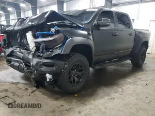 2021 Ram 1500 TRX with VIN 1C6SRFU98MN754533, listed as a Copart auction lot 48363745 with 26,412 mi miles and Salvage Title. Bid and sale history available at carsss.com. Image 1.