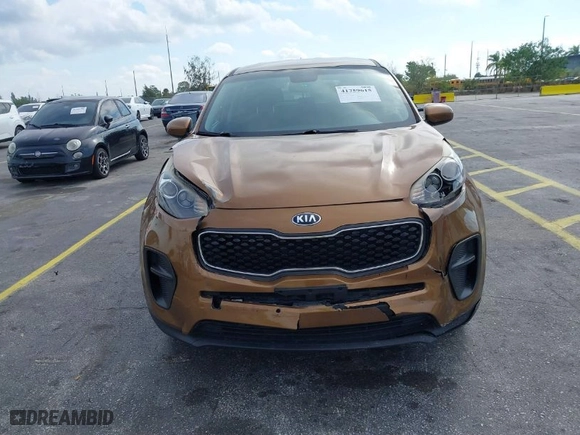 2018 Kia Sportage LX with VIN KNDPM3AC5J7339455, listed as a IAAI auction lot 41759615 with 74,340 mi miles. Bid and sale history available at carsss.com. Image 6.