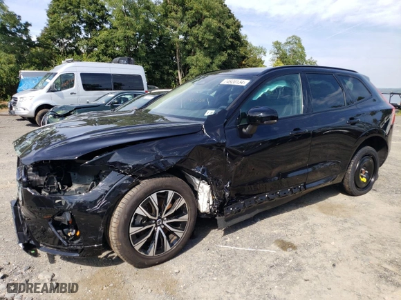 2024 Volvo XC60 Core Dark Theme with VIN YV4L12RK2R1837105, listed as a Copart auction lot 74920134 with 11,437 mi miles and Salvage Title. Bid and sale history available at carsss.com. Image 1.